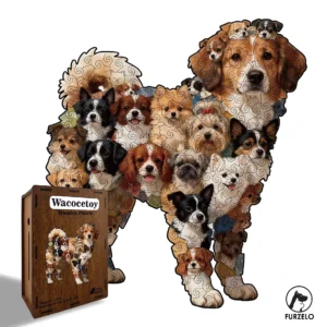 Wooden Dog Puzzle Toy
